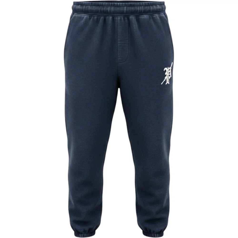 Polo Ralph Lauren Men's Navy Blue Gothic P Embroidered Jogger Sweatpants 3XB